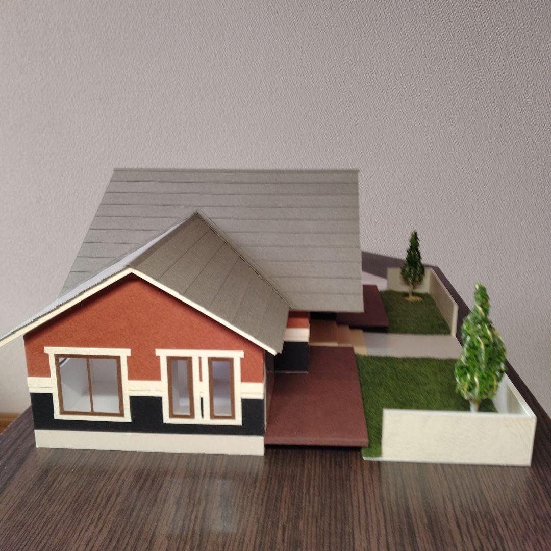 50分の1，平屋＆ロフト内外模型No.94『気分は北欧Ⅱ』 50分の1，平屋＆ロフト内外模型No.94『気分は北欧Ⅱ』 |